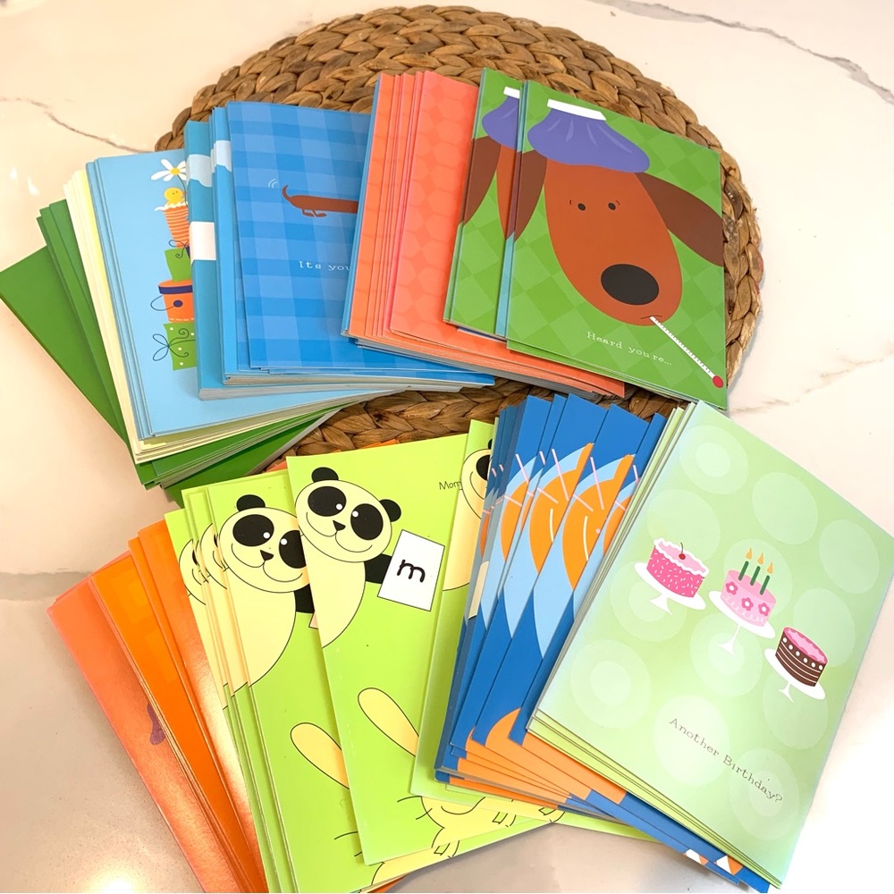 Bulk (150 cards) lot assorted greeting cards birthday / get well